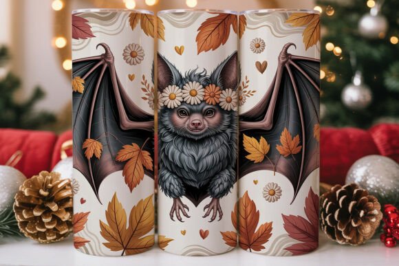 Autumn Bat Daisy Flower 20oz Wrap Embroidery Review
