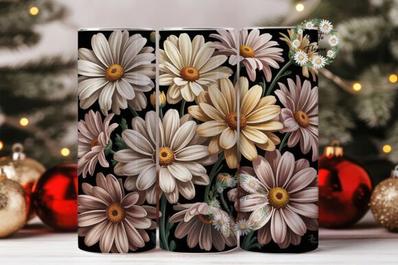 Beige Daisy Floral Tumbler Wrap Review