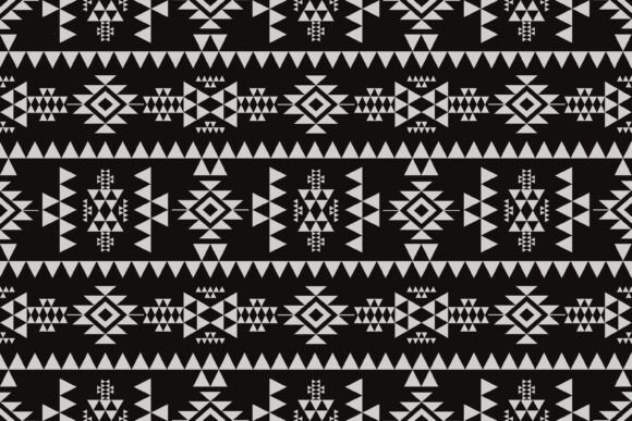 Black and White Aztec Seamless Pattern Review
