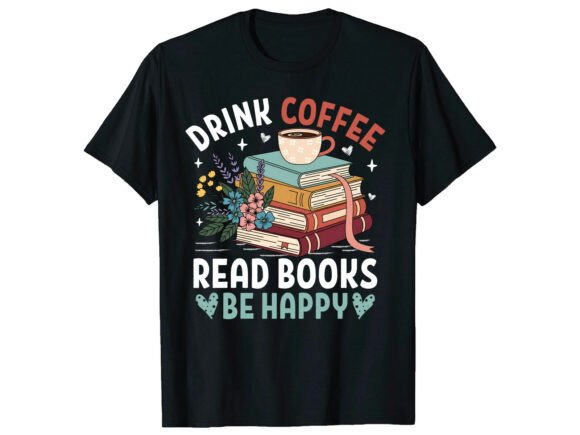 Books Happy Coffee Lover T-Shirt Review