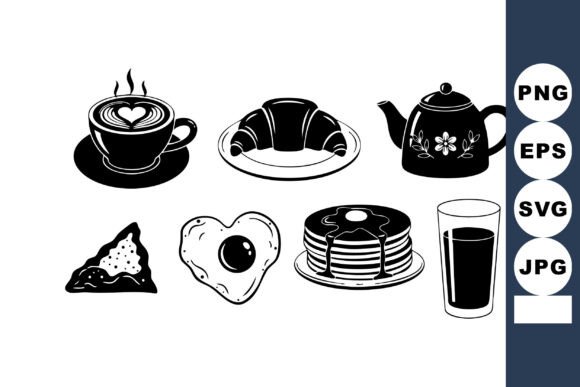 Breakfast Food Coffee Silhouette Review