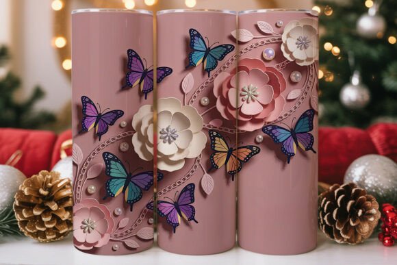 Butterfly Floral 20oz Tumbler Wrap Review