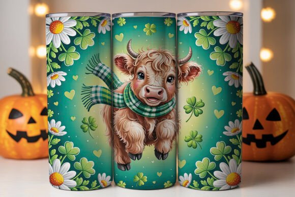 Cute Highland Cow St. Patty’s Skinny PNG Review