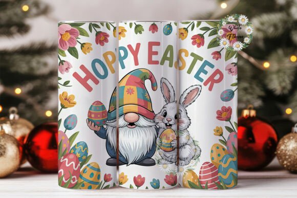 Easter Gnome Bunny Tumbler Wrap Design Review