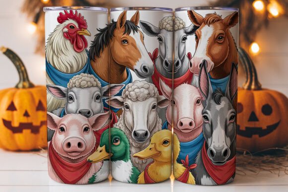 Farm Animals Bandana Tumbler Wrap Review