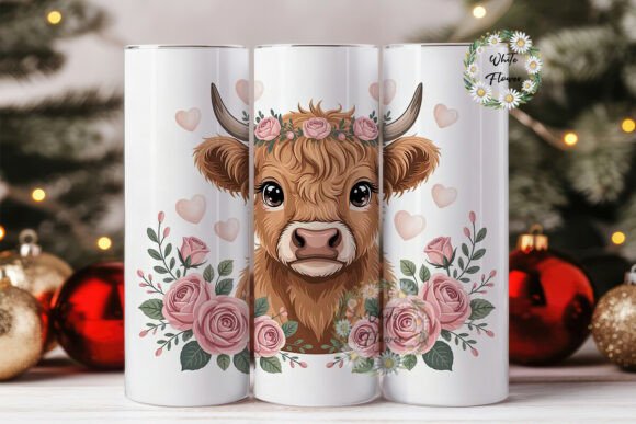 Highland Cow with Roses Tumbler Wrap Review