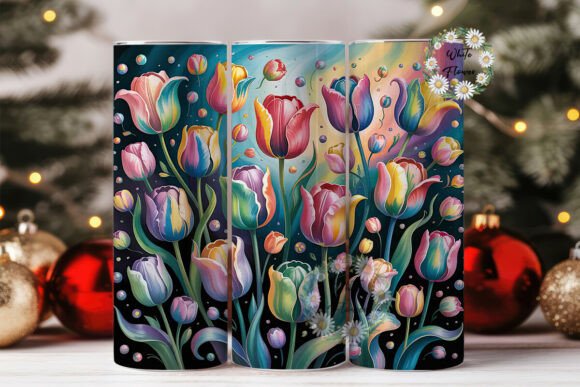 Iridescent Tulip Garden Tumbler Wrap Design Review