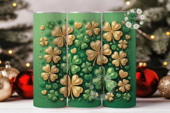 Lucky Glitter Clover 20oz Tumbler Wrap Review