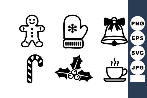 Minimal Christmas Line Icons Set Review