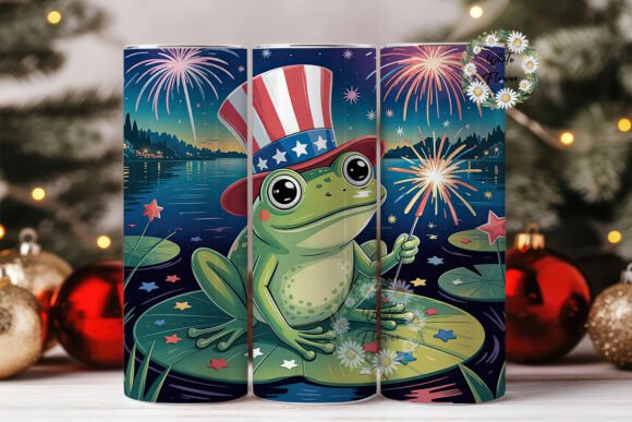 Patriotic Frog 20oz Tumbler Design Review