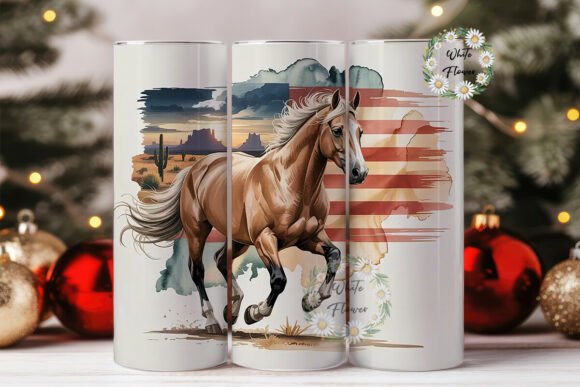 Patriotic Horse Desert Tumbler Wrap Review