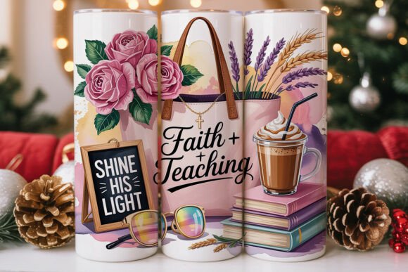 Review of Faith Teaching Pink Roses 20oz Wrap Embroidery Design