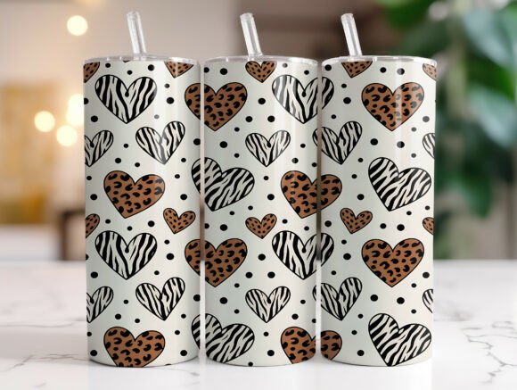 Safari Leopard Hearts Valentine Wrap PNG Review
