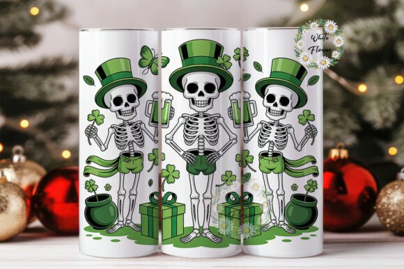St. Patrick's Skeleton Tumbler Wrap Review